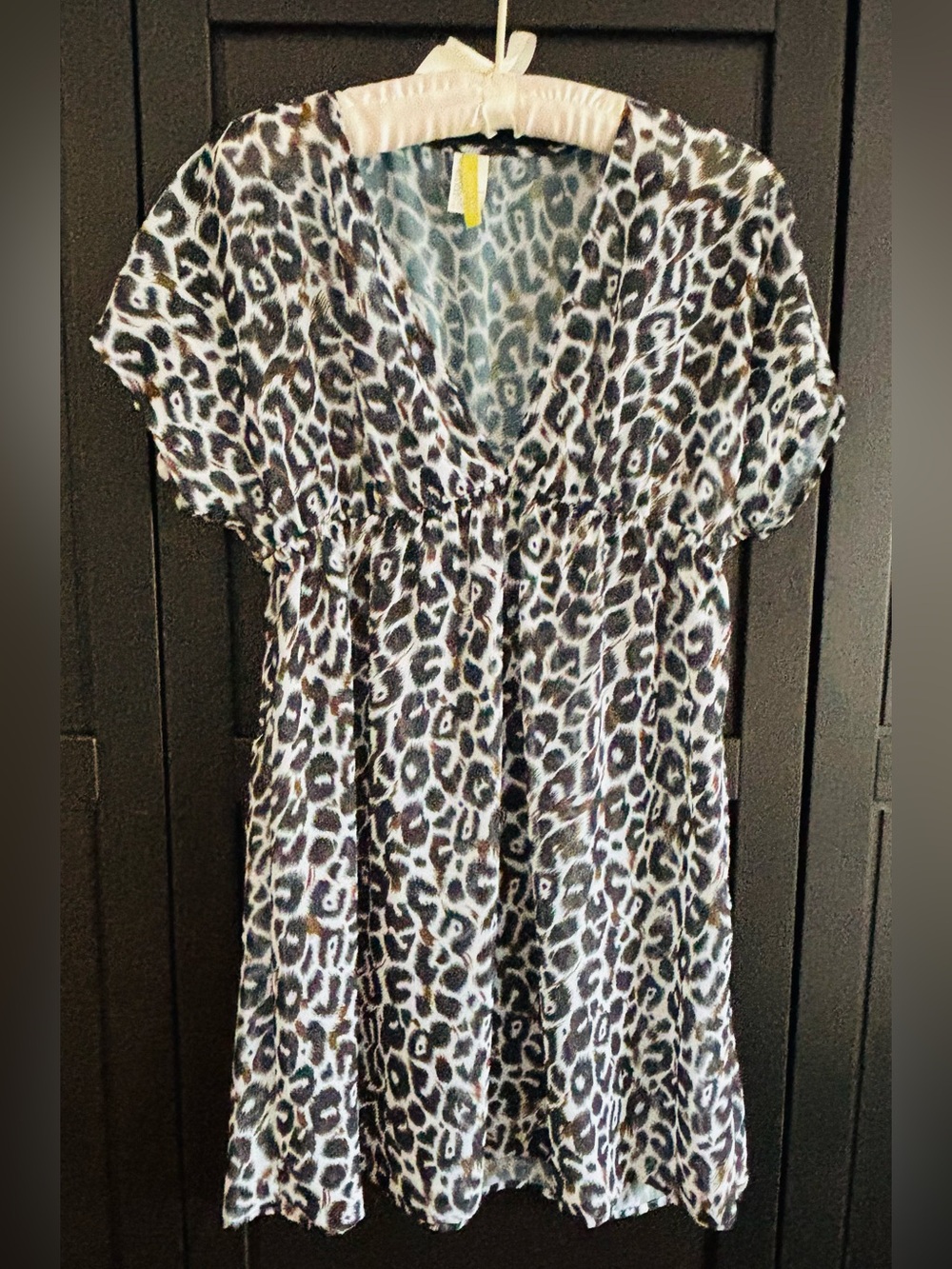 BCBG Leopard print swimsuit cover-up - Picture 1 of 3